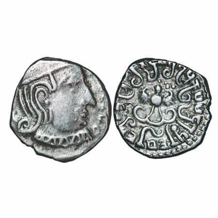 Gupta Empire, Chandra Gupta II, (375 - 415 AD), Western India' type, Silver Drachm, 1.84g,