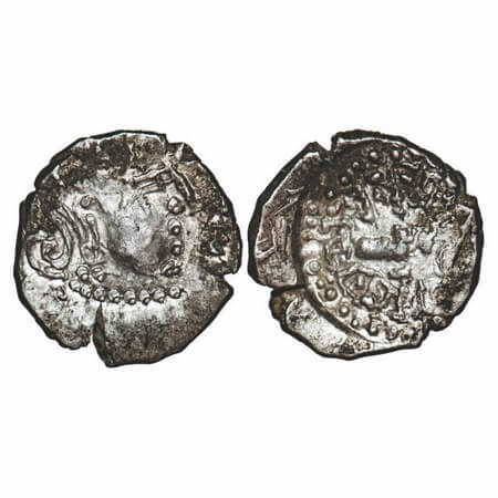 Gupta Empire, Skandagupta, (c. 455-480 AD) Bull Type, Silver Drachma, 1.75g, 12.92x13.21mm