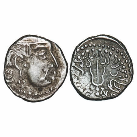 Maitrakas of Vallabhi, ‘Sharva Bhattaraka’ (c. 500-600 AD), Silver Drachma, 1.90g, 12.57x1