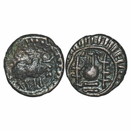 Post-Vakataka (c. 450-600 AD), Khandesh Region, Potin Unit, 2.240gm, 14.16x14.80mm, Vishnu