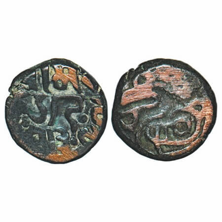 Jajapellas of Nalapura (Narwar), Chahada Deva (c. 1245-1259 AD), 3.32g, 14.14x14.55mm, VS 