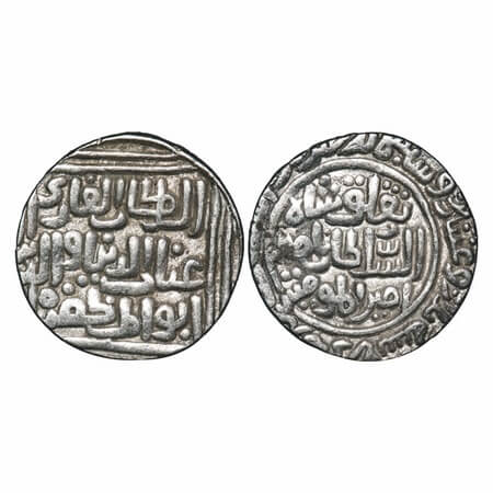 Dehli Sultanate, Silver Tanka, 10.94g, Ghiyath al-din Tughluq (AH 720-725, 1320-1325 AD), 