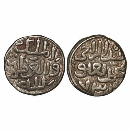 Delhi Sultanate, Billon, 3.53g (Six Gani), Muhammad bin Tughlug (AH 725-752 / 1325-1351 AD
