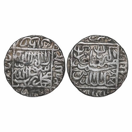 Akbar, Silver Rupee, 11.30g, Shergarh (new mint location) Mint, AH 968, Kalima type. The m