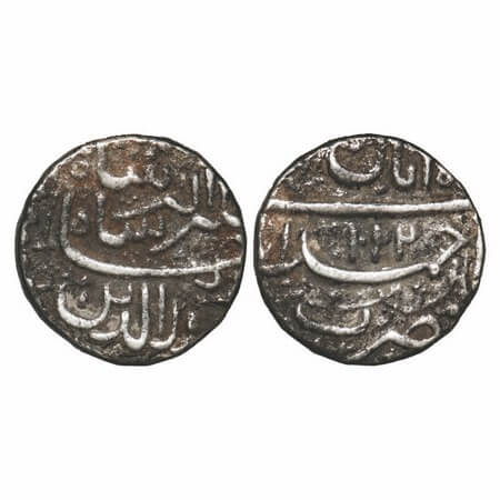 Jahangir, Silver Rupee), 11.42g Ahmadabad Mint, AH 1022 Ilahi Month 'Aban., KM 145.2. Abou