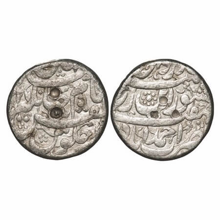 Jahangir, Silver Rupee, 11.009g, Ahmadabad Mint, AH (10)27, Ba haft Kishwar Couplet. KM 14
