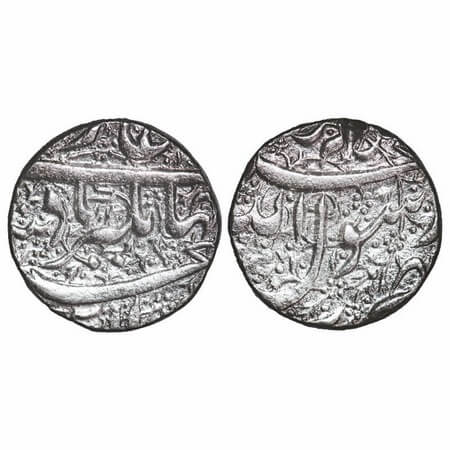 Jahangir, Silver Rupee, 11.40g, (Ahmadnagar) Mint. KM 141.1 type. Very Fine, Rare.