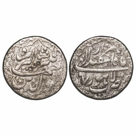 Jahangir, Silver Rupee, 11.04g, Lahore Mint, RY 7, Month 'Isfandarmuz', with ornamental bo