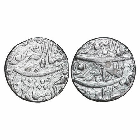Jahangir, Silver Rupee, 11.32g, Lahore Mint, AH (10)35/21 RY, Badabar Couplet, floral desi
