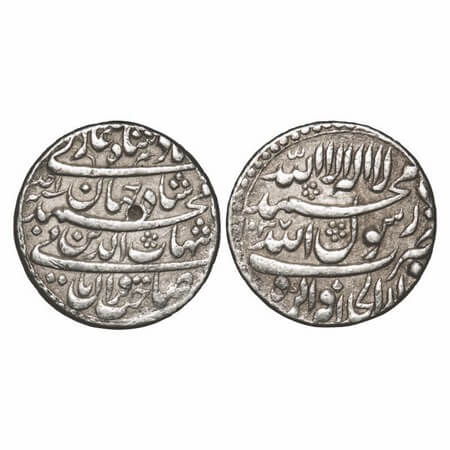 Shah Jahan I, Silver Rupee, 11.34g, Dar ul Khilafat Agra Mint, AH 1037/Ahad (1) RY, comple