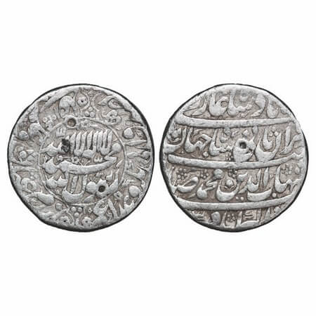 Shah Jahan I, Silver Rupee, 11.33g, Akbarabad Mint, AH 1040, four line type, name of four 