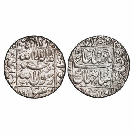 Shah Jahan I, Silver Rupee, 11.46g, Daulatabad Mint, AH 1042, mint name hardly seen on lef