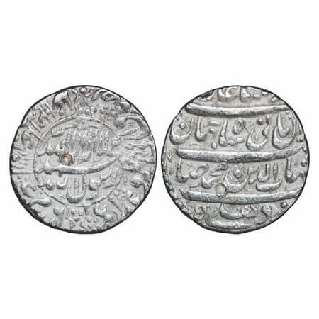 Shah Jahan, Silver Rupee, 11.42g, Delhi Mint, AH 1041/5, Kalima on Obverse in circle, mint