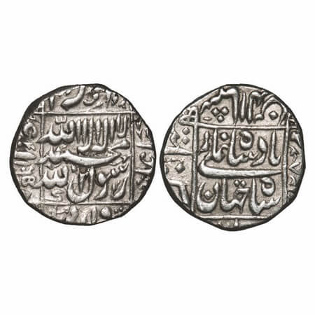 Shah Jahan I, Silver Rupee, 11.46g, Khambayat Mint, AH 1065/28 RY. KM 235.16. Very Fine+, 