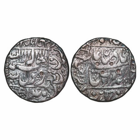 Murad Bakhsh, Silver Rupee, 11.30g, Ahmadabad Mint, AH 1068. KM 272.1. About Very Fine, Ve