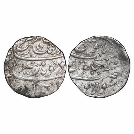 Aurangzeb, Silver Rupee, 11.44g, Solapur Mint, AH 1093/25 RY, Almost complete Mint name vi