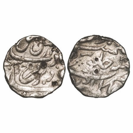 Farrukhsiyar, Silver Rupee, 11.01g, Alamgirpur (Bhilsa) Mint, RY 4. KM 377.8. Fine+, Scarc