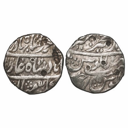 Ahmad Shah Bahadur, Silver Rupee, 11.26g, Dar ul Khair Ajmer Mint, AH 1161/RY Ahd. KM 446.