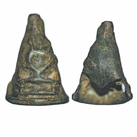 Sunga Period, Stupa Primitive Money, Vidisha Region, Copper, 2.54g,12.22x18.24mm, shaped l