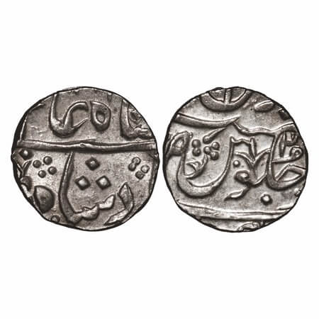 Maratha Confederacy, Silver Rupee, 11.22g, Ja'ffarabad urf Chandore Mint, INOf Shah Alam I