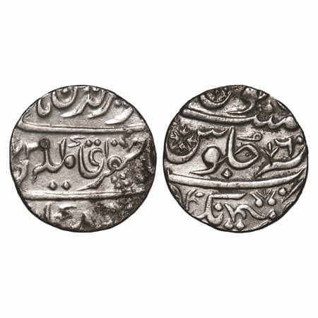 Maratha Confederacy, Silver Rupee, 11.14g, (Jhansi) Balwantnagar Mint, AH XX72/6 RY, INO A