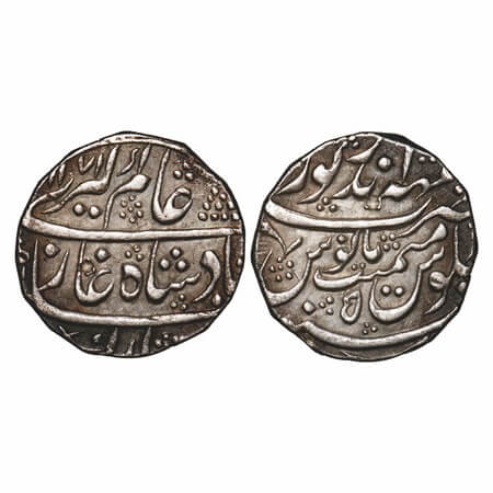 Bharatpur, Silver Rupee, 11.25g, Suraj Mal (AH 1170-1177 / 1756-1763 AD), Maha Indrapur Mi