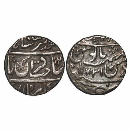 Bharatpur, Silver Rupee, 11.03g, Balwant Singh (AH 1242-1269/1826-1853 AD), INO Muhammad A