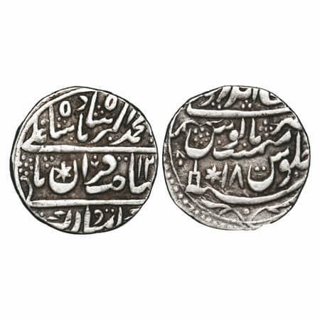 Bharatpur, Silver Rupee, 11.03g, Randhir Singh (AH 1220-1239/1776-1805 AD), INO Muhammad A