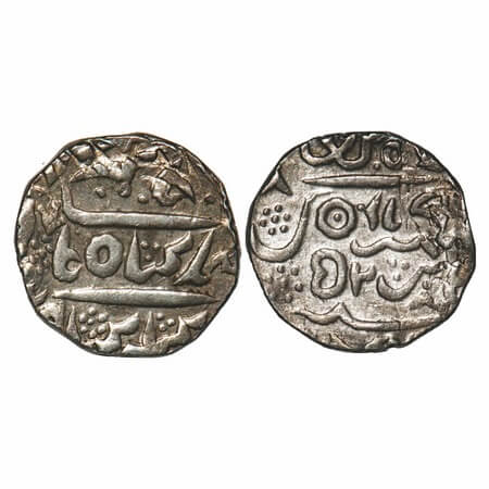 Bikanir, Silver Rupee, 11.36g, Ratan Singh (AH 1244-1268/1828-1851 AD), INO Alamgir II, Ba