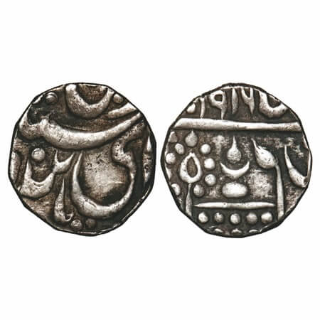 Bikanir, Silver ¼ Rupee, 2.87g, Dungar Singh, INO Queen Victoria, Bikanir Mint, VS 1916/(1