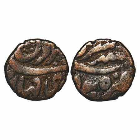 Garhwal, Copper Taca, 4.23g, Lallat Shah (VS1829-1838/1771-1781 AD), Srinagar Mint, INO Sh