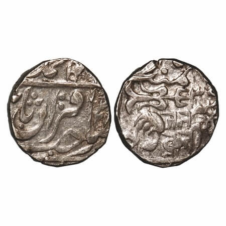 Gwalior, Silver Rupee, 10.94g, Jankoji Rao (AH 1243-1259 / 1827-1843 AD), Basoda Mint, AH 