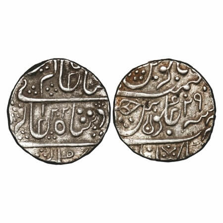 Indore, Silver Rupee, 11.24g, Ahalyabai (AH 1179-1210 / 1765-1795 AD), (Malharnagar) Mint,