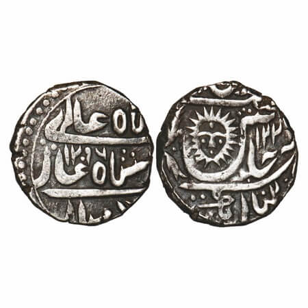 Indore, Silver Rupee, 11.16g, Tukoji Rao (AH 1261-1304 / 1844-1886 AD), Malharnagar Mint, 