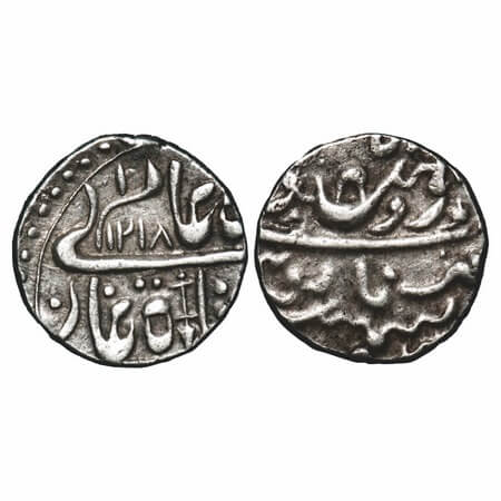 Jodhpur, Silver Rupee, 11.24g, INO Shah Alam II, Jodhpur Dar ul Mansoor (Pali) Mint, AH 12
