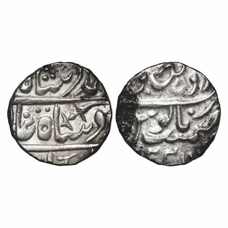 Jodhpur, Silver Rupee, 11.45g, INO Muhammad Akbar II, Jodhpur Dar ul Mansoor (Pali) Mint, 