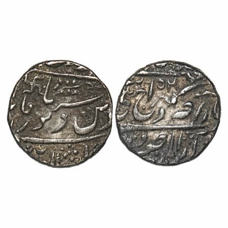 Jodhpur, Silver Rupee, 11.42g, Dar ul Masur Jodhpur (pseudo Pali) Mint, INO Queen Victoria