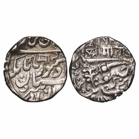 Jodhpur, Silver Rupee, 11.34g, Jaswant Singh (1873-1895 AD), (Pali) Nagaur Mint, INO Queen