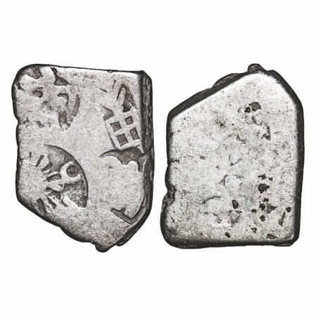 Post-Maurya, Punch Marked Coin, (c. 300-250 BC), Mathura region, Silver Karshapana, 3.19g,