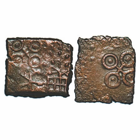 Post-Mauryan, Ancient Malwa, Ujjain Region, (c. 200-100 BC), Copper, 1.35g, 13.68x12.26mm,