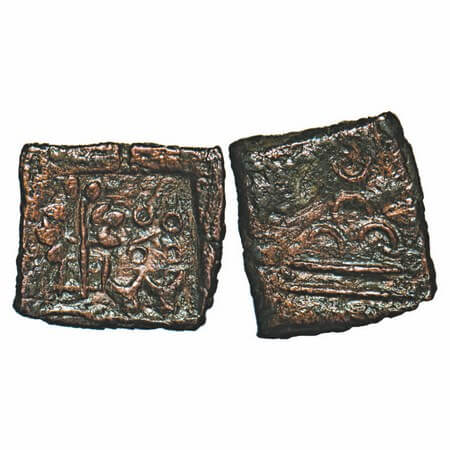 Post-Mauryan, Ancient Malwa, Eran Region, (c. 200 -150 BC), Uninscribed die-struck coin, C