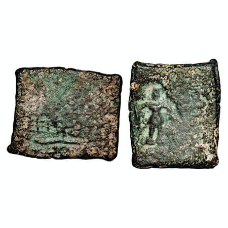 Post-Mauryan, Ancient Malwa, Eran - Vidisha Region, (c. 200 -150 BC), uninscribed die-stru