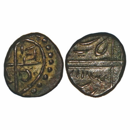 Madras Presidency, Copper Salem Cash, 1.23g, (1793-1798 AD Issue), VIII=1211, complete dat
