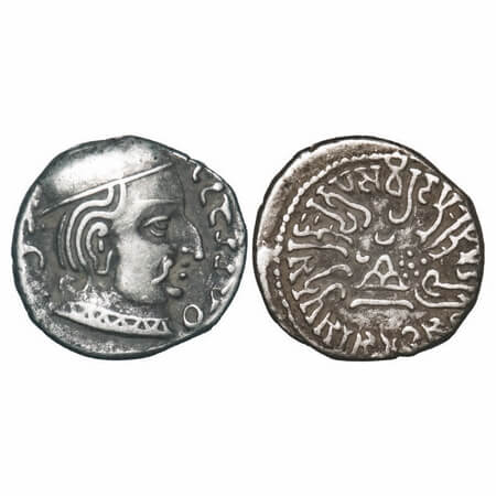 Western Kshatrapas, Kardamaka Dynasty, Viradaman (c. 234-238 AD) s/o Damasena, Silver Drac
