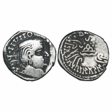 Western Kshtrapas, Kardamaka Family, Vijayasena (238-239 AD), Silver Dramma, 2.94g, 14.89X