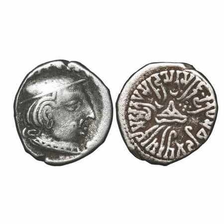 Western Kshtrapas, Kardamaka Family, Rudrasena II (255-276 AD), Silver Dramma, 1.99g, 15.1