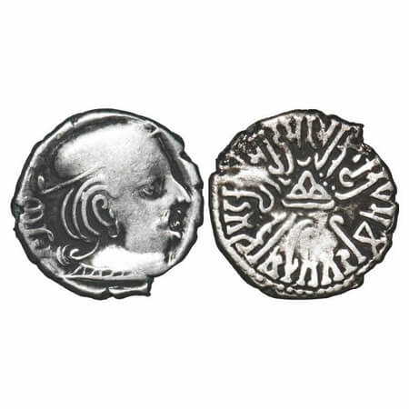 Western Kshatrapas, Kardamaka Dynasty, Rudrasena II Son Of Viradaman, (255 -276 AD), Silve