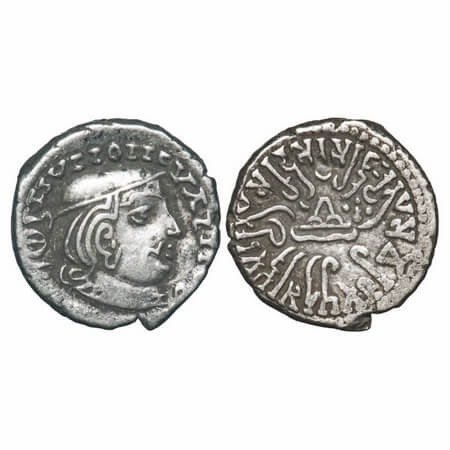 Western Kshatrapas, Kardamaka Dynasty, Rudrasena II S/o Viradaman (c. 255 -276 AD), Silver