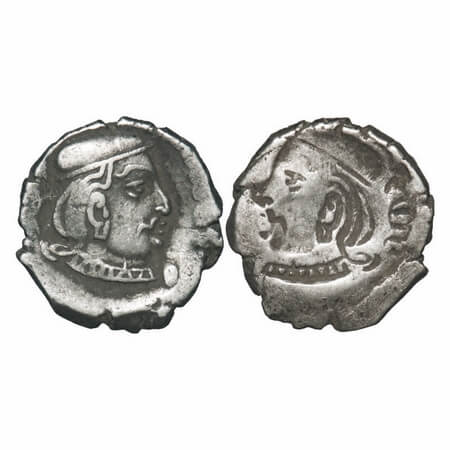 Western Kshatrapas, Rudrasena II S/o Viradamanm, Lakhi, Silver Drachma, 2.39g,15.07X14.55m