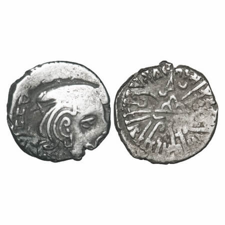 Western Kshatrapas, Kardamaka Family, Visvasimha II S/o Rudrasena (c. 276-280 AD), Silver 